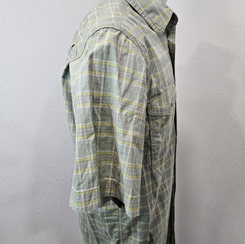 Carhartt Rugged Flex men's button short-sleeve medium - Picture 6 of 7
